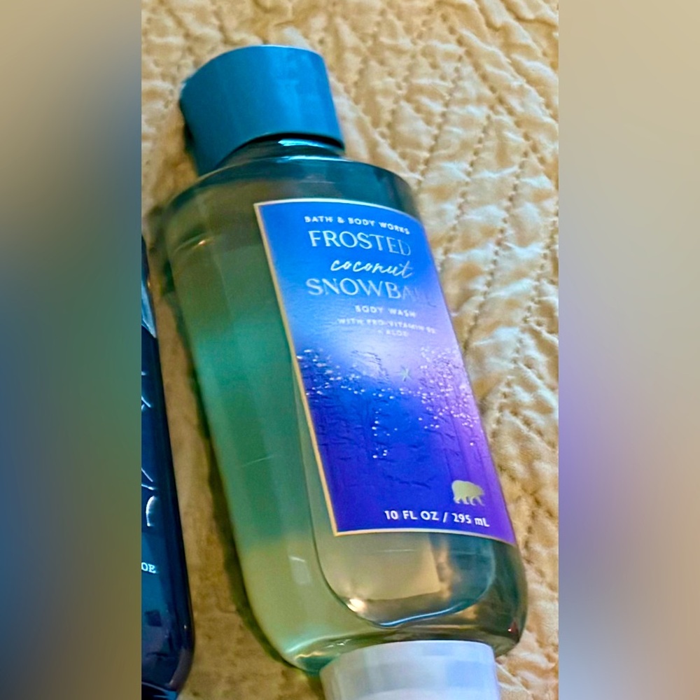 Bath & Body Works FROSTED COCONUT SNOWBALL - 10 OZ Body Wash Sweet & Cozy! ❄️🥥✨